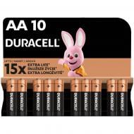 Батарейки лужні Duracell AA (пальчикові) 10 шт.