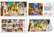 Календарь настольный КОЛАЖ «Чудеса света (романтические улочки)» 2026