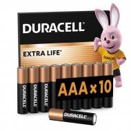 Батарейки лужні Duracell AAA (мізинчикові) 10 шт.