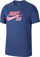 Футболка Nike M NK SB DRY TEE DFCT LOGO AR4209-410 р.S темно-синий