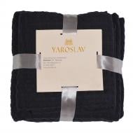 Полотенце вафельное 75x160 см черный Ярослав