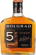Бренди Bolgrad 40% виноградный выдержанный 5 лет VVSOP 0,25 л