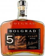 Бренди Bolgrad 40% виноградный выдержанный 5 лет VVSOP 0,5 л