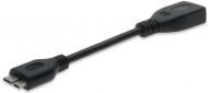Адаптер Digitus microUSB – USB 0.13 м чорний (AK-300314-002-S)