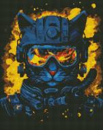 Алмазная мозаика Набор со стразами Идейка Повелитель огня 40х50см Идейка