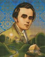 Алмазна мозаїка Набір зі стразами Ідейка Тарас Шевченко 40х50см Ідейка