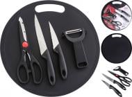 Набір ножів Bravo Chef з дошкою ножицями та овочечисткою BC-5108/5