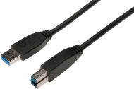 Кабель Digitus USB 3.0 Am-Bm 1.8 м чорний (84132)
