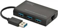 Концентратор Digitus Gigabit Ethernet USB 3.0, black Концентратор Digitus Gigabit Ethernet USB 3.0, black