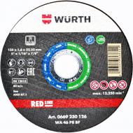 Круг відрізний по металу по нержавіючій сталі WURTH Red Line 125 x1,6x22,2 мм 0669230126