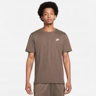 Футболка Nike M NSW CLUB TEE AR4997-004 р.3XL коричневый