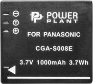 Аккумулятор PowerPlant Panasonic CGA-S008, DB-70, DMW-BCE10 1000мА*ч (DV00DV1216)