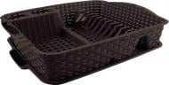 Сушилка для посуды Violet House 0757 ротанг brown 48х37.5х9 см