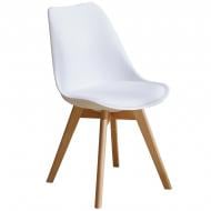 УЦЕНКА! Стул Мікс Меблі ТЕЙДЕ белый/натуральный (УЦ №2637)