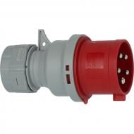 Вилка электрическая силовая с заземлением Brennenstuhl CEE 32A 400V красный 1081050020 Вилка электрическая силовая с заземлением Brennenstuhl CEE 32A 400V красный 1081050020