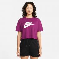 Футболка Nike W NSW TEE ESSNTL CRP ICN FTR BV6175-610 р.L бордовый