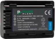 Акумулятор PowerPlant Panasonic VW-VBY100 900мА*ч (DV00DV1387)