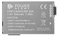 Аккумулятор PowerPlant Canon BP-208 950мА*ч (DV00DV1075)