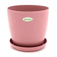 Горшок пластиковый Омела Глянец 1,4 литра круглый 1,4 л пудровый Горшок пластиковый Омела Глянец 1,4 литра круглый 1,4 л пудровый