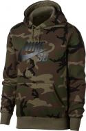 Джемпер Nike M NK SB HOODIE ICON ERDL AT9755-222 р. XL камуфляж