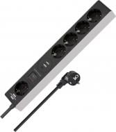 Удлинитель с выключателем Brennenstuhl Premium-Line с заземлением 5 гн. бело-черный 1,5 м 1159780615