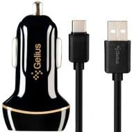 Автомобильное зарядное устройство Gelius Ultra Voyager GU-CC02 2.4A+ кабель Type-C Черный Автомобильное зарядное устройство Gelius Ultra Voyager GU-CC02 2.4A+ кабель Type-C Черный