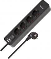 Удлинитель с выключателем Brennenstuhl Ecolor с заземлением 4 гн. черный 1,5 м 1153240106 Удлинитель с выключателем Brennenstuhl Ecolor с заземлением 4 гн. черный 1,5 м 1153240106