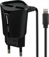 Сетевое зарядное устройство Gelius Pro Edition Auto ID 2USB с кабелем Apple Lightning 2.4A Black