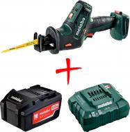 Пила сабельная Metabo SSE 18 LTX Compact + устройство для зарядки + батарея аккумуляторная UA602266890