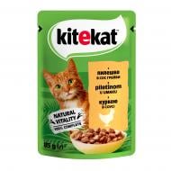Консерва для котов Kitekat в соусе с курицей 85 г