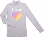 Свитер для девочки Luna Kids р.128 серый меланж 103551