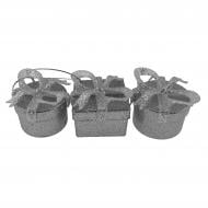 Іграшка на ялинку MIS LT комплект коробочок малих 4 см срібний