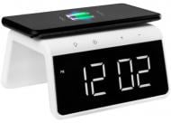 Годинник настільний Pro Smart Desktop Clock Time Bridge GP-SDC01 + бездротова зарядка Gelius