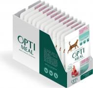 Корм Optimeal Sensitive чувствительное пищеварение ягненок и индейка в соусе пауч 12 шт 85 г