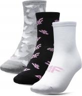 Шкарпетки 4F J4Z20-JSOD200-10S+21S+56S р.32-35 чорний/білий/сірий 3 шт.