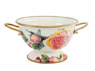 Дуршлаг Elmani на ножке Пион 20 см эмаль 763-016