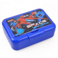 Ланч-бокс 1 вересня Star Explorer с ложкой и вилкой 450 мл 706843