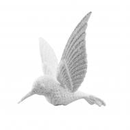 Ялинкова іграшка MIS LT Колібрі 7 см білий