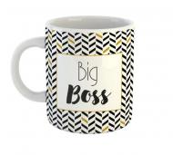 Чашка Black&Gold «Big Boss» Be Happy Чашка Black&Gold «Big Boss» Be Happy