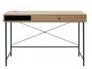 Стол письменный Unique Furniture PENSACOLA 760х1200х600 мм черный/дуб меламин (PENSACOLA DESK 60x120 CM )
