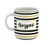 Чашка Black&Gold «Андрей» Be Happy Чашка Black&Gold «Андрей» Be Happy