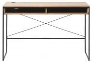 Стол письменный Unique Furniture RIVOLI 780х1200х600 мм черный/дуб натуральный (RIVOLI DESK 60x120 CM )