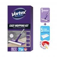 Набір для прибирання для підлоги Vortex (швабра + сухі серветки 5 шт.) 22 см Набір для прибирання для підлоги Vortex (швабра + сухі серветки 5 шт.) 22 см