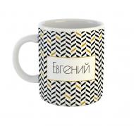 Чашка Black&Gold «Евгений» Be Happy Чашка Black&Gold «Евгений» Be Happy