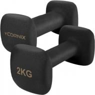 Гантели Cornix Square 2 x 2 кг XR-0407 черный