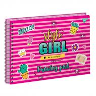 Набор альбомов для рисования Style Girl А4 20 листов 3 шт. на спирали 130446 YES