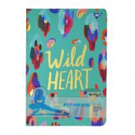 Блокнот-мотиватор Wild Heart серії Fitness, 140х210мм, 96л. YES