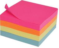 Бумага самоклеящаяся 75х75 мм 400 лист. пастель+неон L1219 LEO