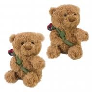 М'яка іграшка Shantou Ведмідь з трояндою коричневий E8301