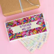 Конверт для денег GrayCat На реализацию моих идей Яркий принт